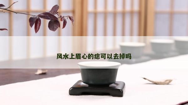 风水上眉心的痣可以去掉吗