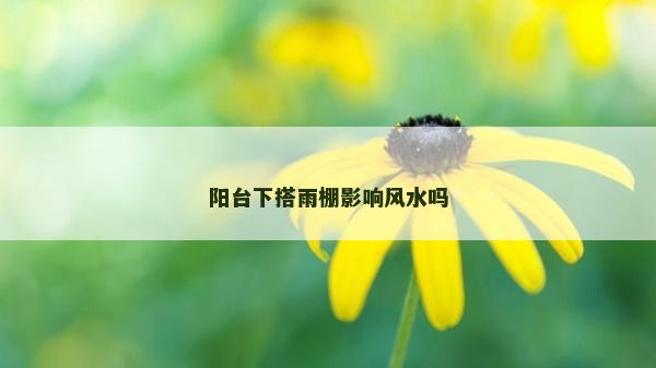 阳台下搭雨棚影响风水吗