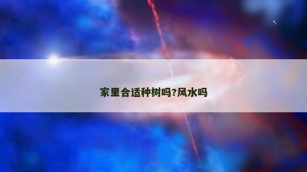 家里合适种树吗?风水吗