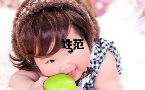 姓范叫什么名字好 姓范的男孩大气文雅的名字
