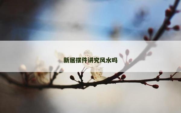 新居摆件讲究风水吗