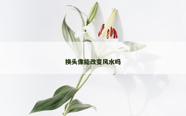 换头像能改变风水吗