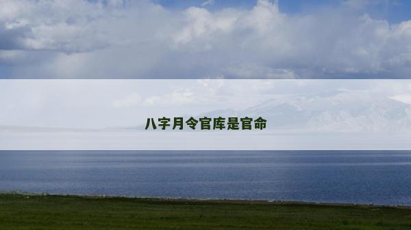 八字月令官库是官命
