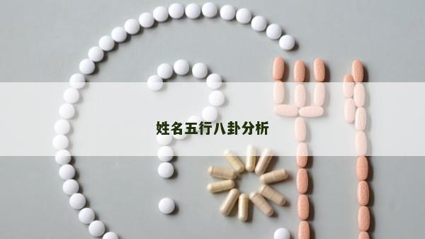 姓名五行八卦分析