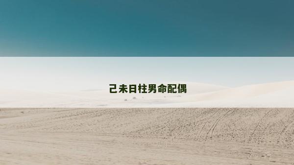 己未日柱男命配偶
