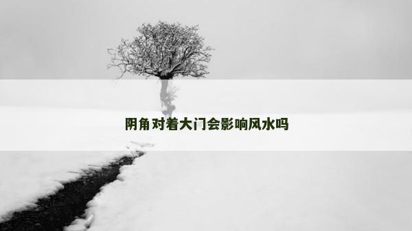 阴角对着大门会影响风水吗