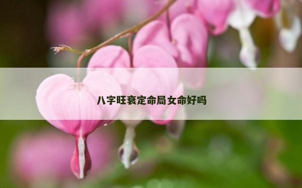 八字旺衰定命局女命好吗