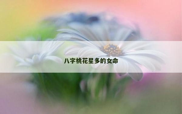 八字桃花星多的女命