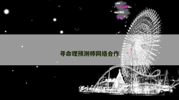 寻命理预测师网络合作