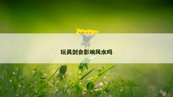 玩具剑会影响风水吗