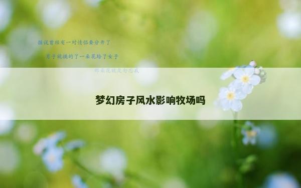 梦幻房子风水影响牧场吗