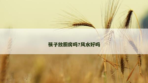 筷子放厨房吗?风水好吗