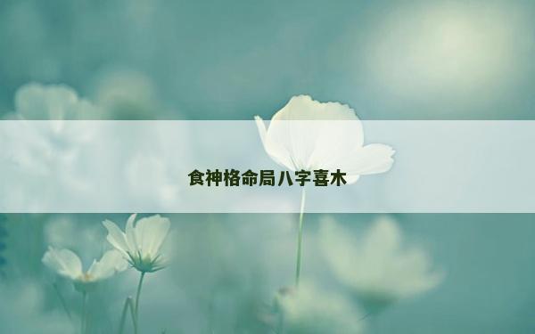 食神格命局八字喜木