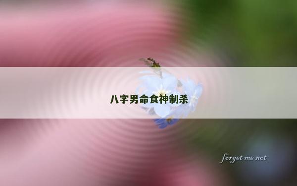 八字男命食神制杀