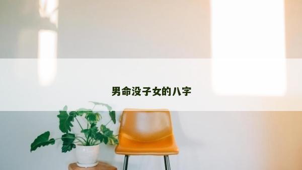 男命没子女的八字