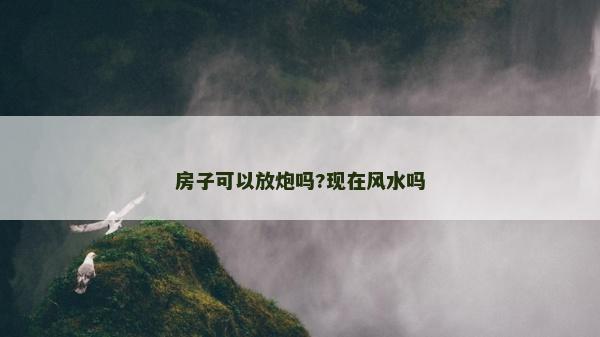 房子可以放炮吗?现在风水吗