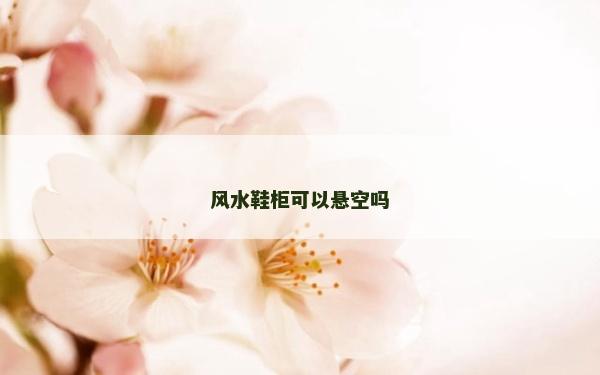 风水鞋柜可以悬空吗