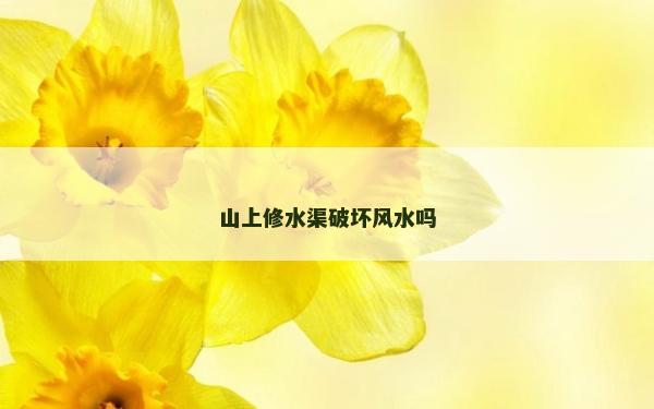 山上修水渠破坏风水吗