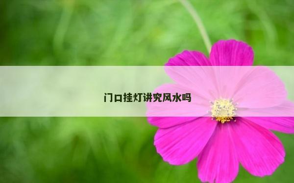 门口挂灯讲究风水吗