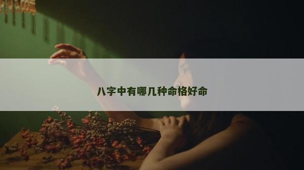 八字中有哪几种命格好命