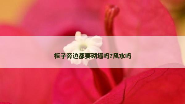 柜子旁边都要砌墙吗?风水吗