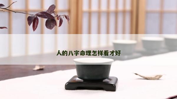 人的八字命理怎样看才好