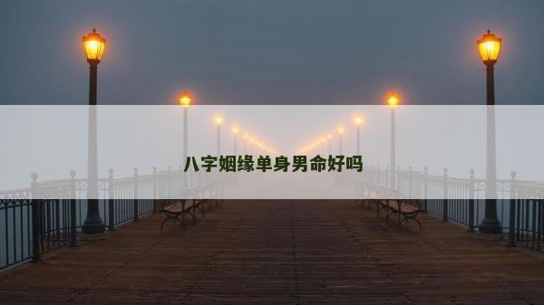 八字姻缘单身男命好吗