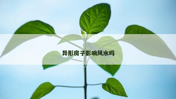 异形房子影响风水吗