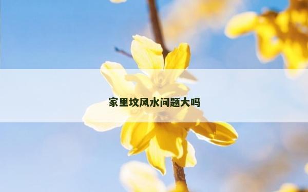 家里坟风水问题大吗