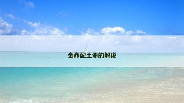 金命配土命的解说