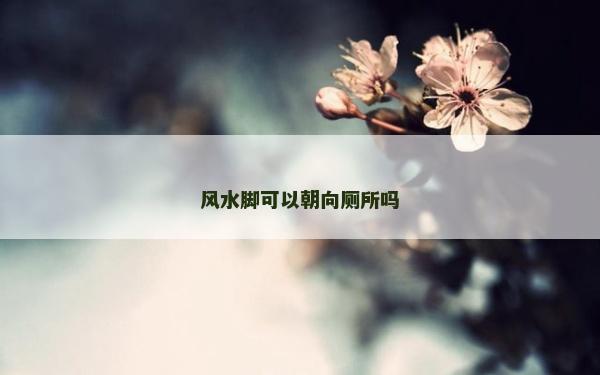 风水脚可以朝向厕所吗