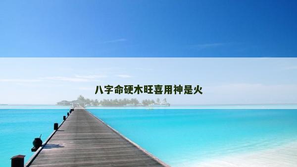 八字命硬木旺喜用神是火