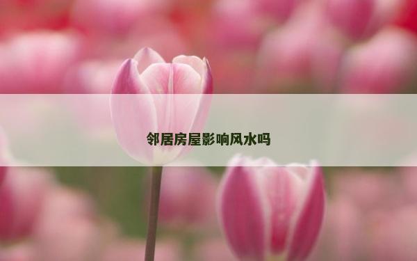 邻居房屋影响风水吗