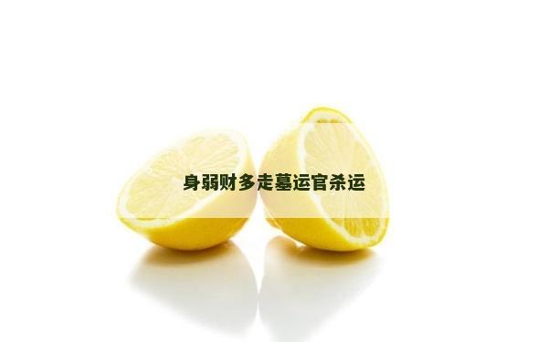 身弱财多走墓运官杀运