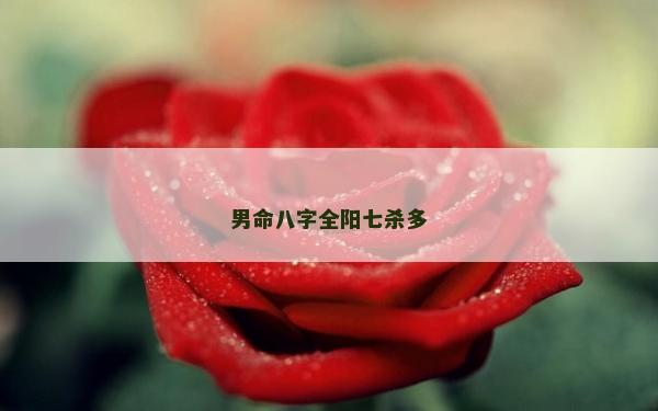 男命八字全阳七杀多