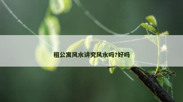 租公寓风水讲究风水吗?好吗