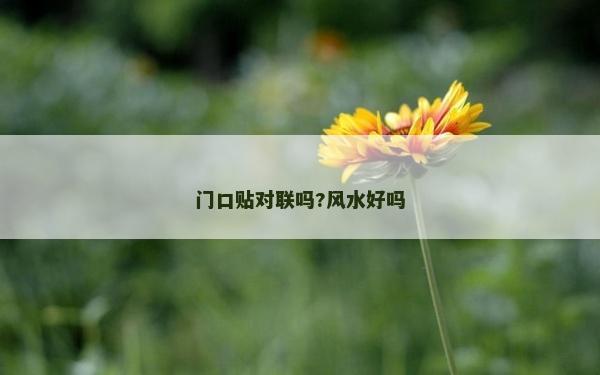 门口贴对联吗?风水好吗