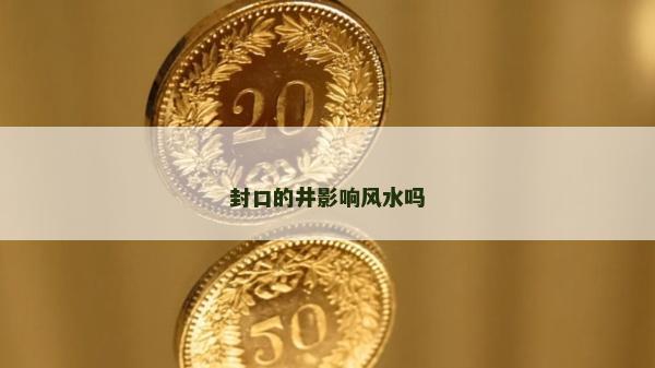 封口的井影响风水吗