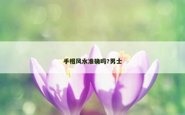 手相风水准确吗?男士