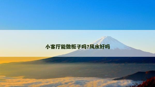 小客厅能做柜子吗?风水好吗