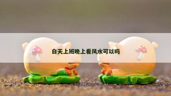 白天上班晚上看风水可以吗
