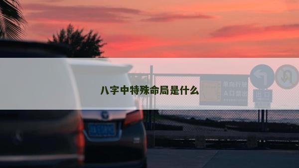 八字中特殊命局是什么