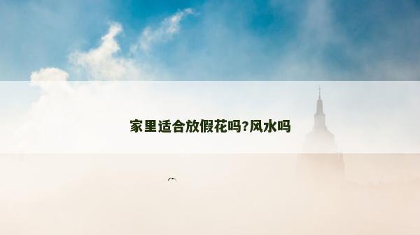 家里适合放假花吗?风水吗