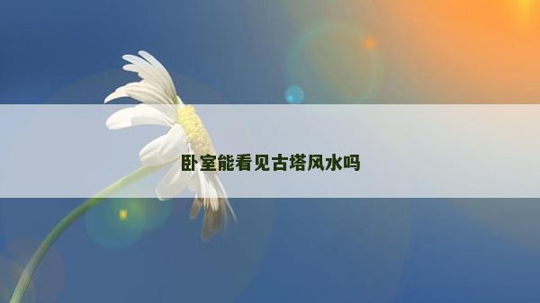 卧室能看见古塔风水吗