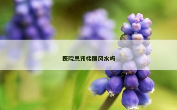 医院忌讳楼层风水吗