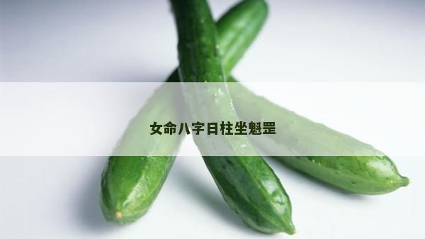 女命八字日柱坐魁罡