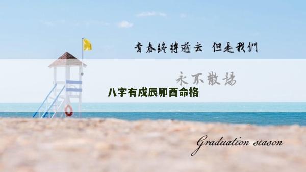 八字有戍辰卯酉命格
