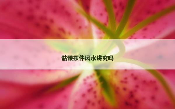 骷髅摆件风水讲究吗