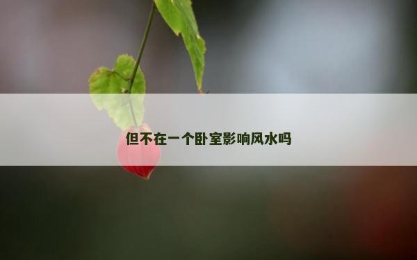 但不在一个卧室影响风水吗