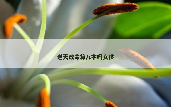 逆天改命算八字吗女孩